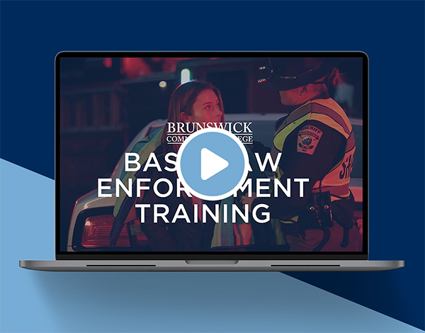 Play Button for the Brunswick Community College Basic Law Enforcement Training Program Video