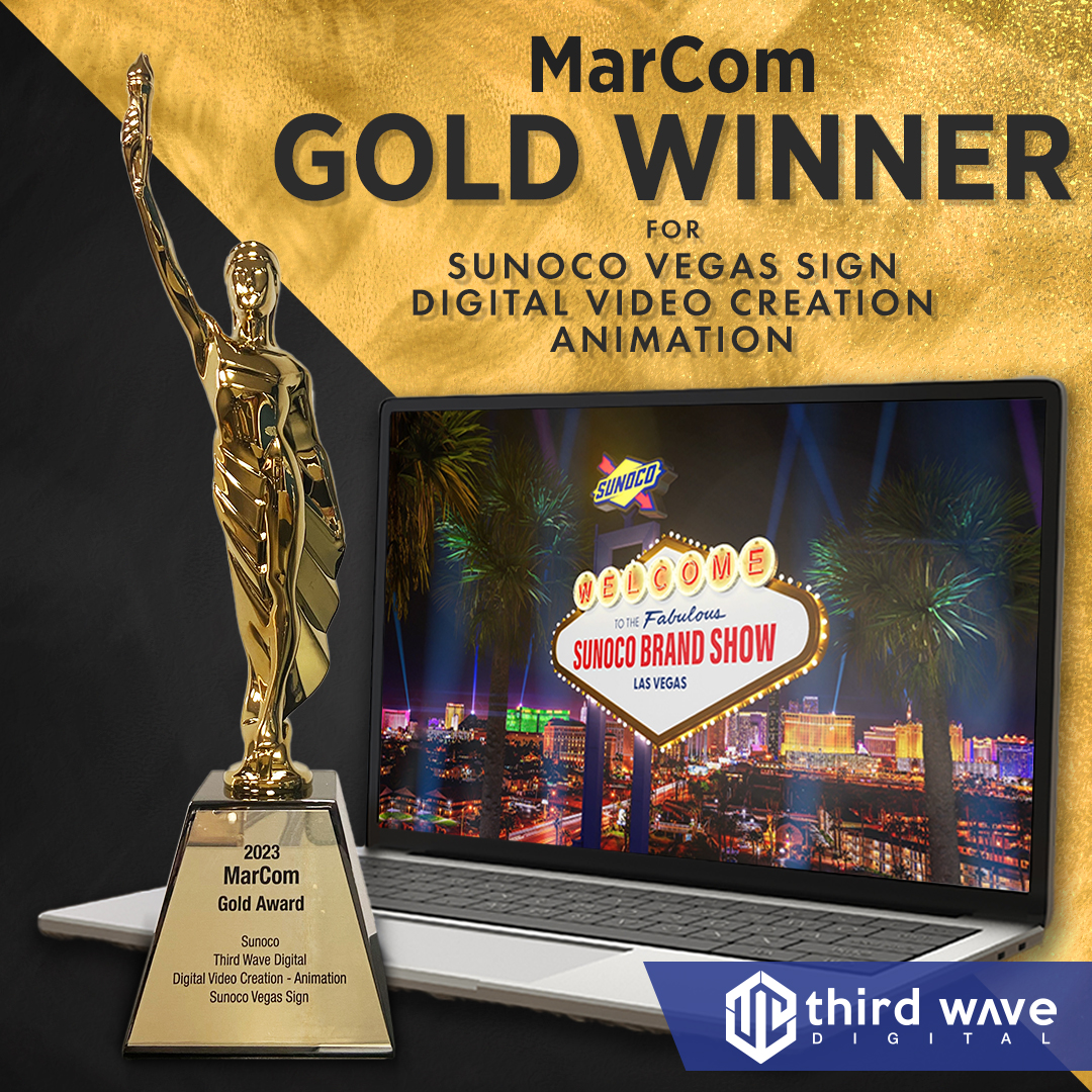 Marcom Gold Award Winner Sunoco Vegas Sign, Digital Video Creation, Animation